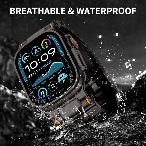 Apple Ultra Silicone Band With Metal Connectors (Not Magnetic, Not Magnetized). - Picture 5 of 5